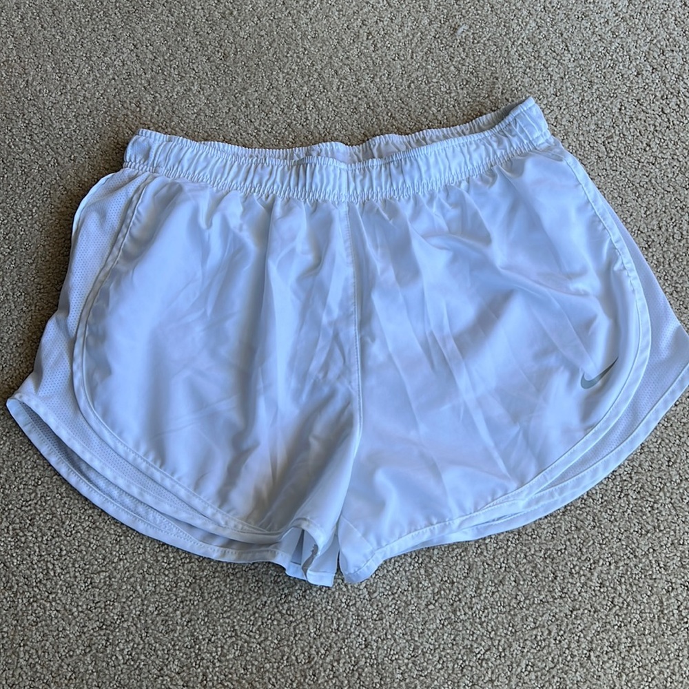 White Nike Dri-Fit Shorts